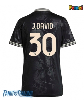 Juventus Jonathan David #30 Tricou Fotbal Replică 2025-26 Femei Treilea